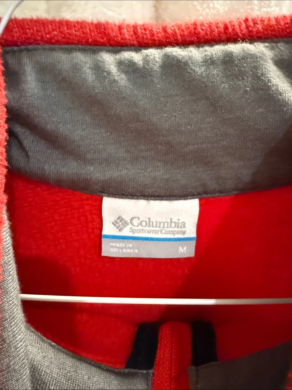 Men’s Columbia Budweiser Branded Red Quarter-Zip Fleece Pullover + Vest Bundle